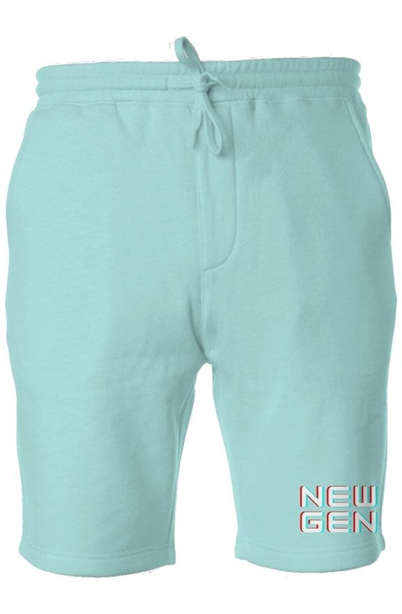 NEW GEN - Pigment Mint Dyed Fleece Shorts - New Gen Studio